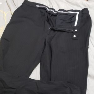 Perry Ellis Portfolio Men's black pinstriped pants